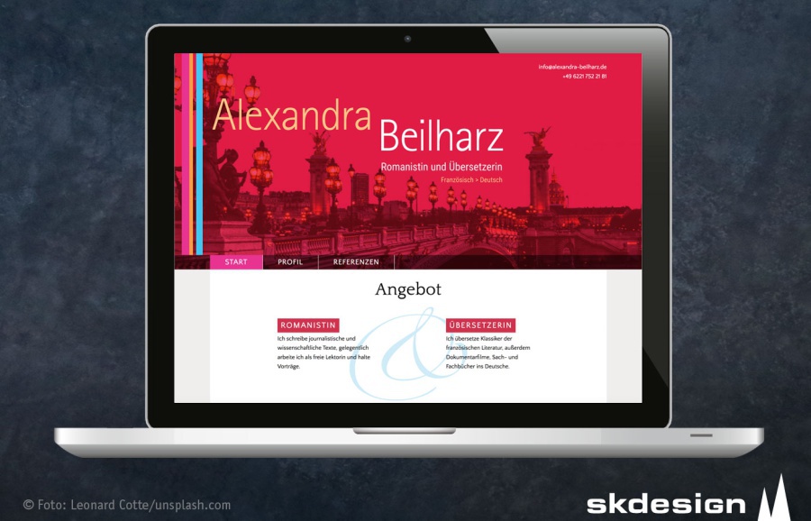 Redesign Website Alexandra Beilharz